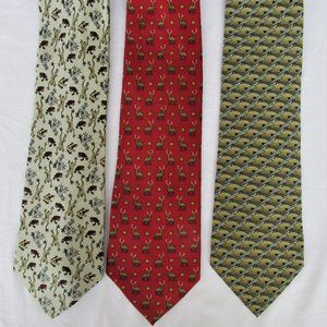 Nature Conservancy Men's Silk Ties Lot of (3)